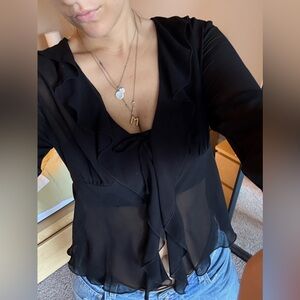 Aritzia Frenchie blouse